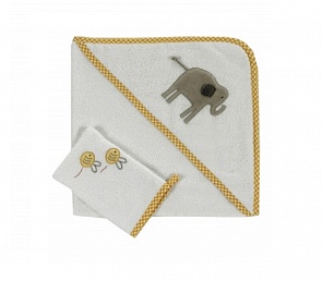 Полотенце-уголок и варежка My Animals из 100% хлопка (Kidboo, 00-0011866)